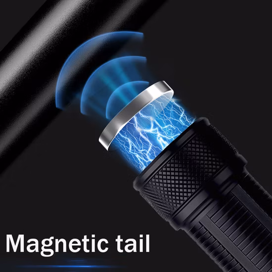 Torcia LED potente e super luminosa, torce tattiche ricaricabili, torce da caccia USB