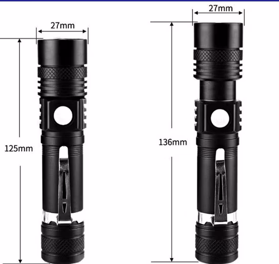 Luce da campeggio a LED multifunzionale, potente torcia a LED impermeabile T6